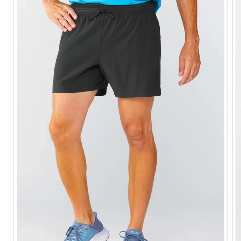 JANJI AFO MIDDLE SHORTS men’s 5 inch inseam REI co-op black lightweight Athletic - Picture 1 of 16